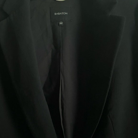 Artizia Babaton Single Breasted Peak Lapel Black Office Siren Work Blazer Size 4 - Picture 8 of 15